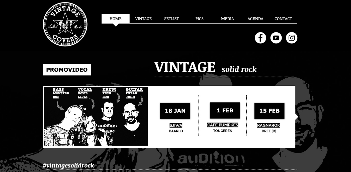 Rock Vibes music poster design pressrelease vintagesolidrock vintagemaastricht