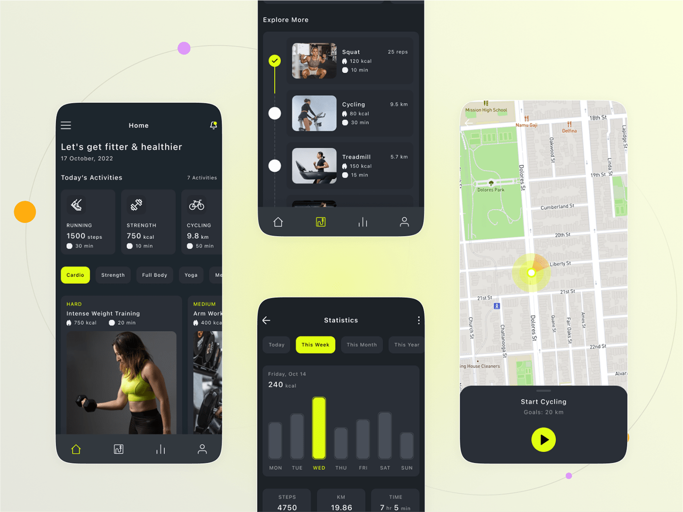 app design exercise app exercise app design fitness gym sport workout app  workout app design