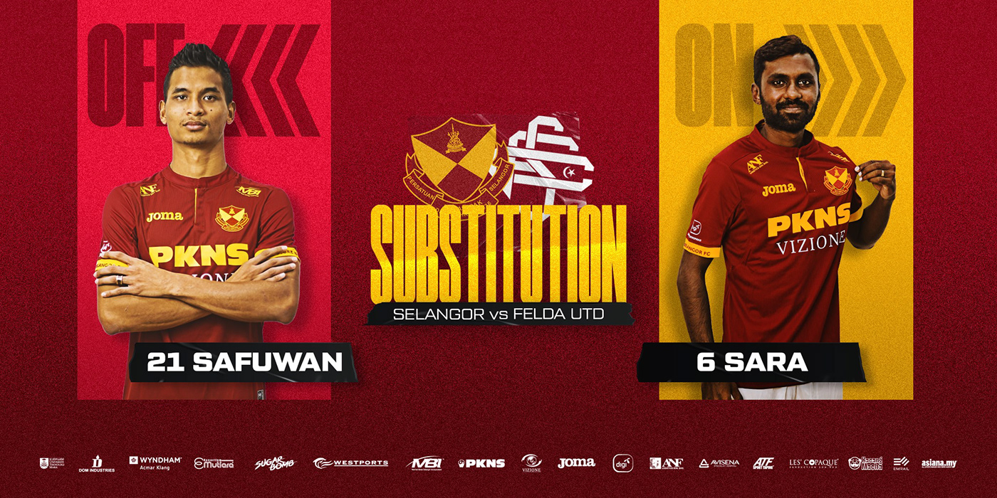 FA SELANGOR football graphic design  malaysia matchday content red giants Selangor FC Social Media updates the future is now
