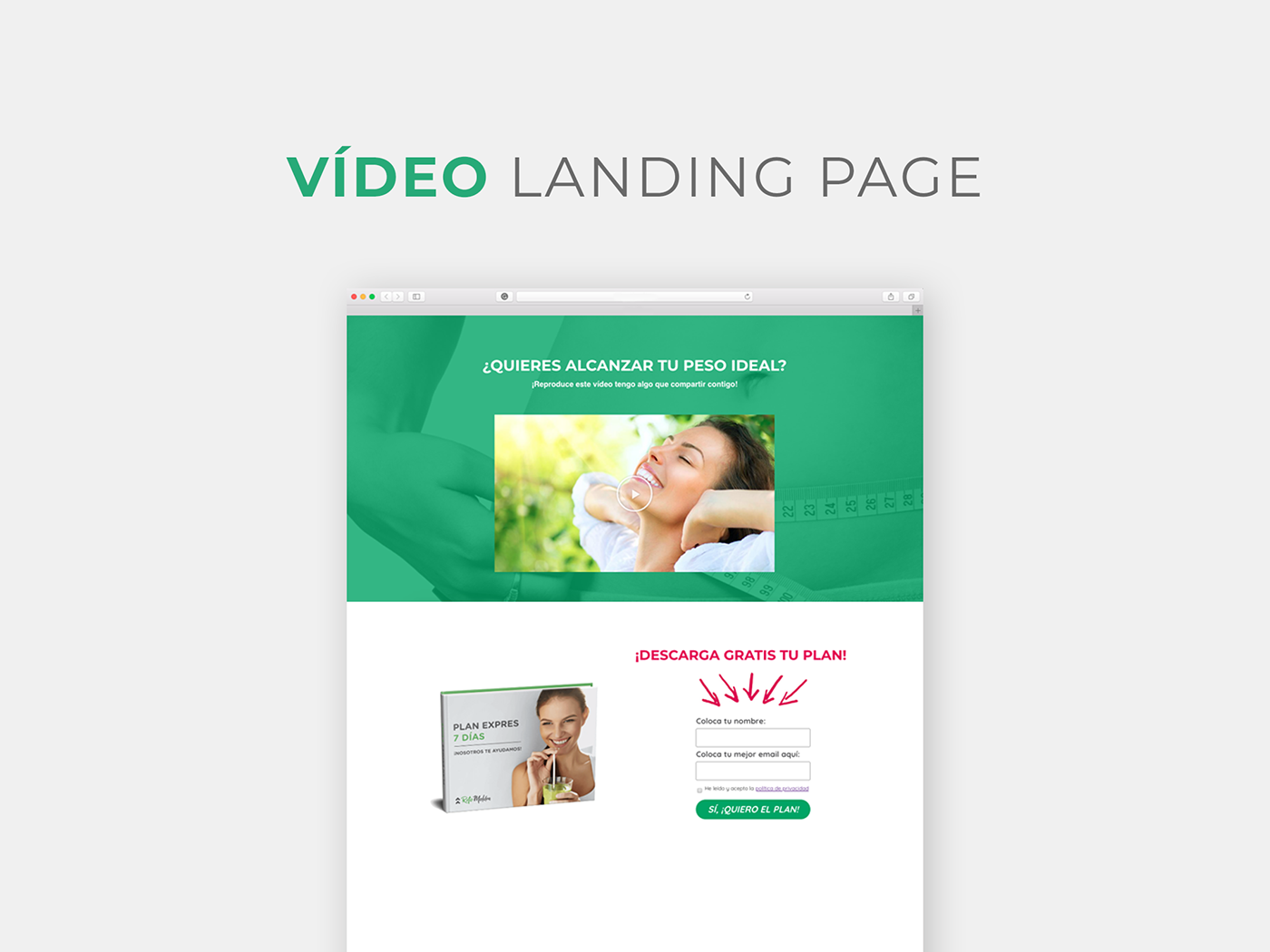 landing page Página de captura embudo de marketing email marketing inbound marketing Diseño web wordpress