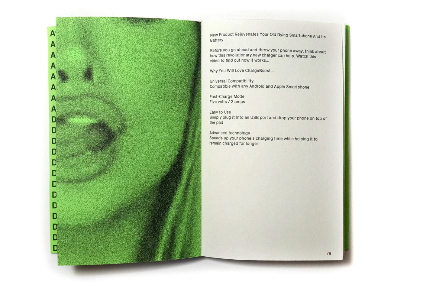 book cover Photography  SPAM Zine 