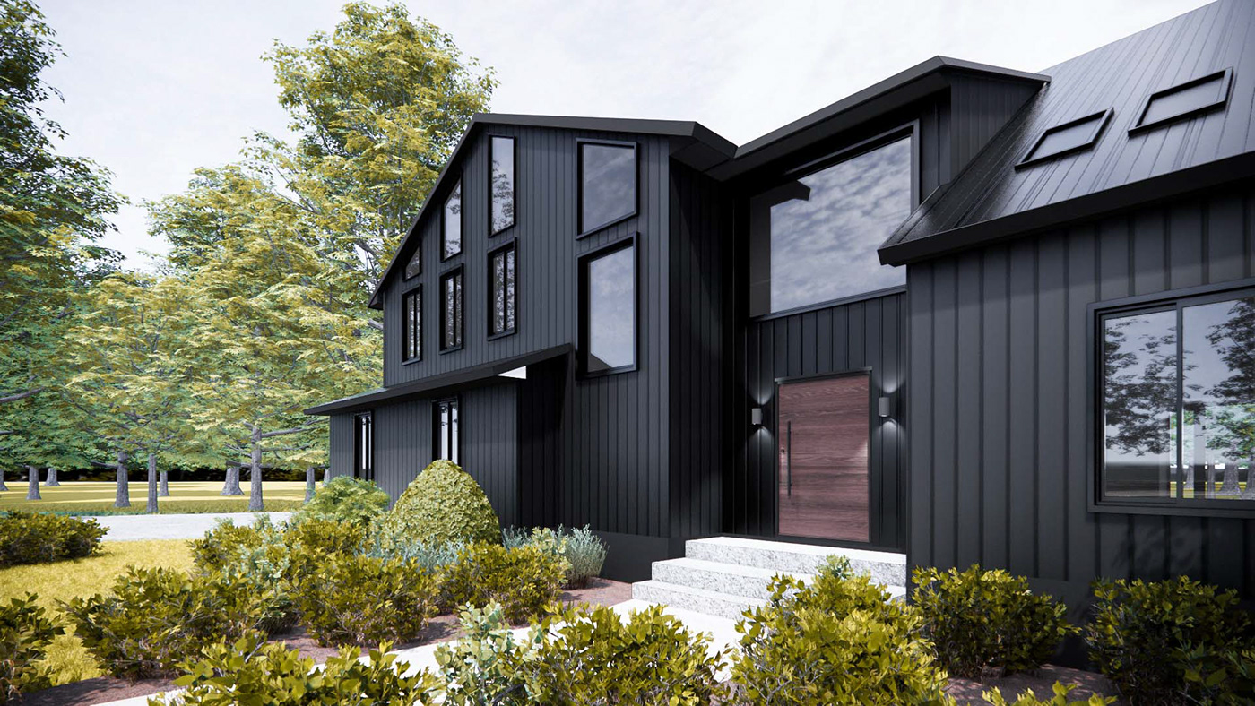 3D architecture enscape Enscape Render exterior facade Render SketchUP visualization