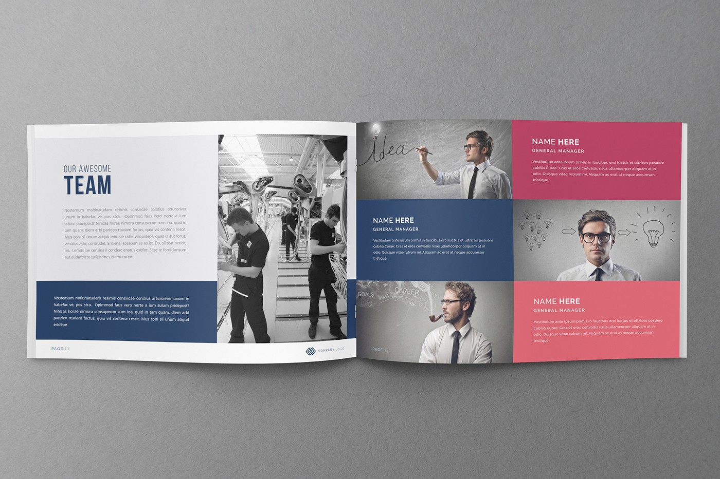 ANNUAL annual report blue brochure business business brochure corporate Design Templates financial free graphic river graphicriver icons InDesign template