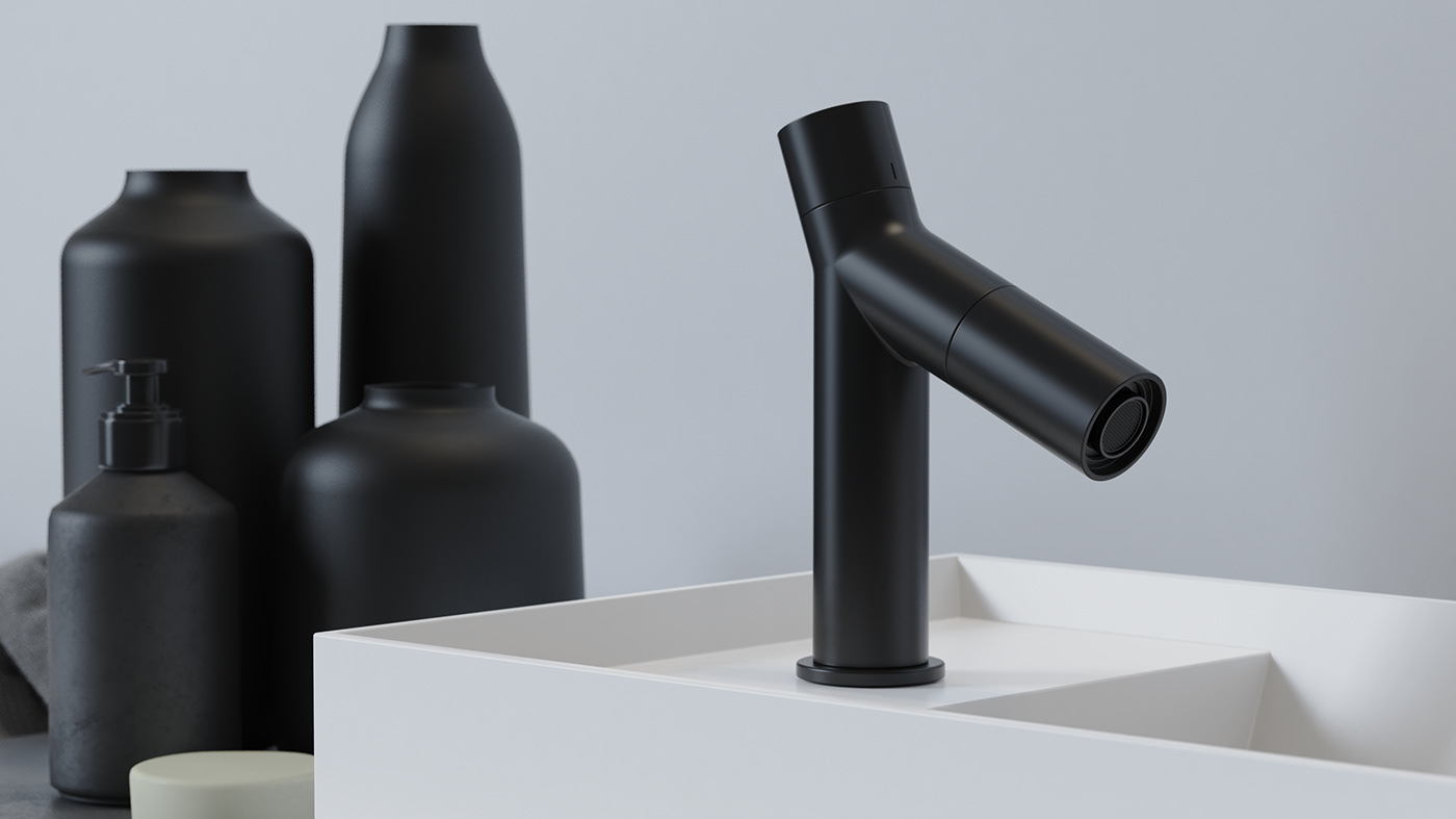 3D bathroom design industrial industrial design  keyshot product product design  Render TAP
