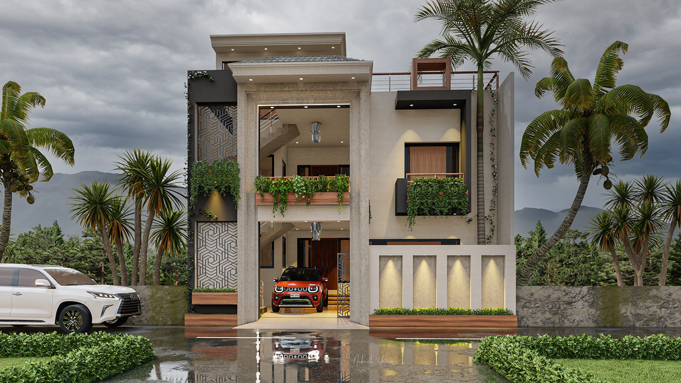 house housedesign exterior design visualization Render Architecturehouse exteriorhousedesign