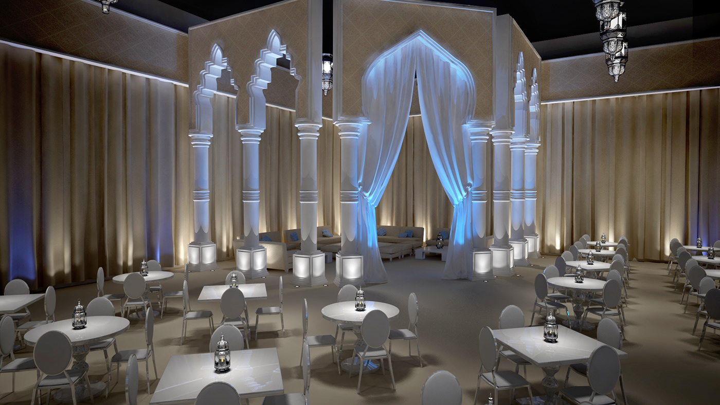 3D 3d designer 3D exhibition 3d visualizer abudhabi dubai Event jamil khalili UAE wedding