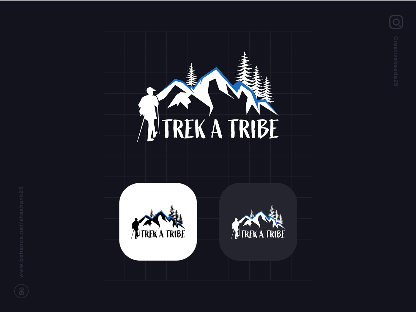 Brand Design brand identity logo Logo Design logos Logotipo Logotype Travel Trek trekking