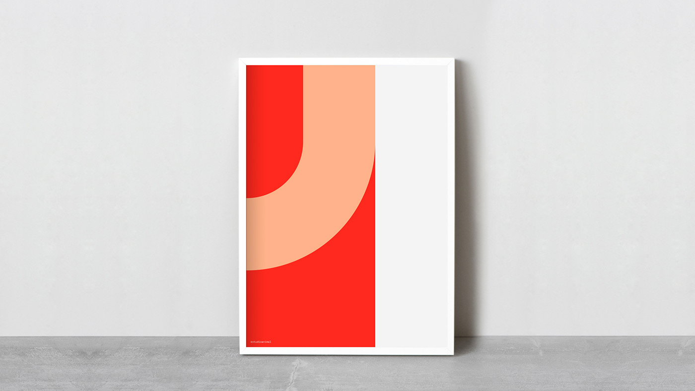 poster affiche number ILLUSTRATION  minimal shape