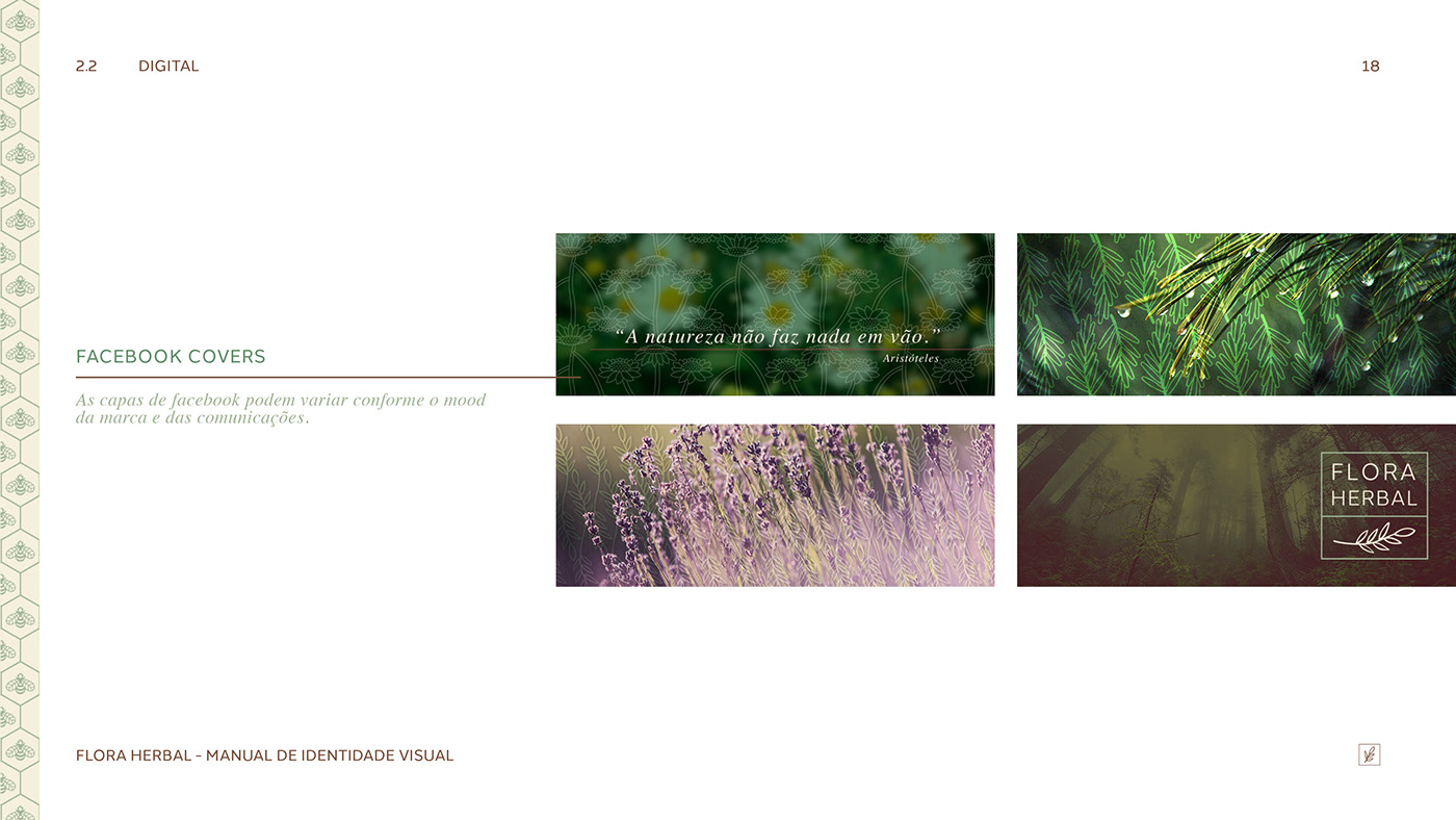 FLORA HERBAL Flora herbal branding  graphic design  brandbook visual guide