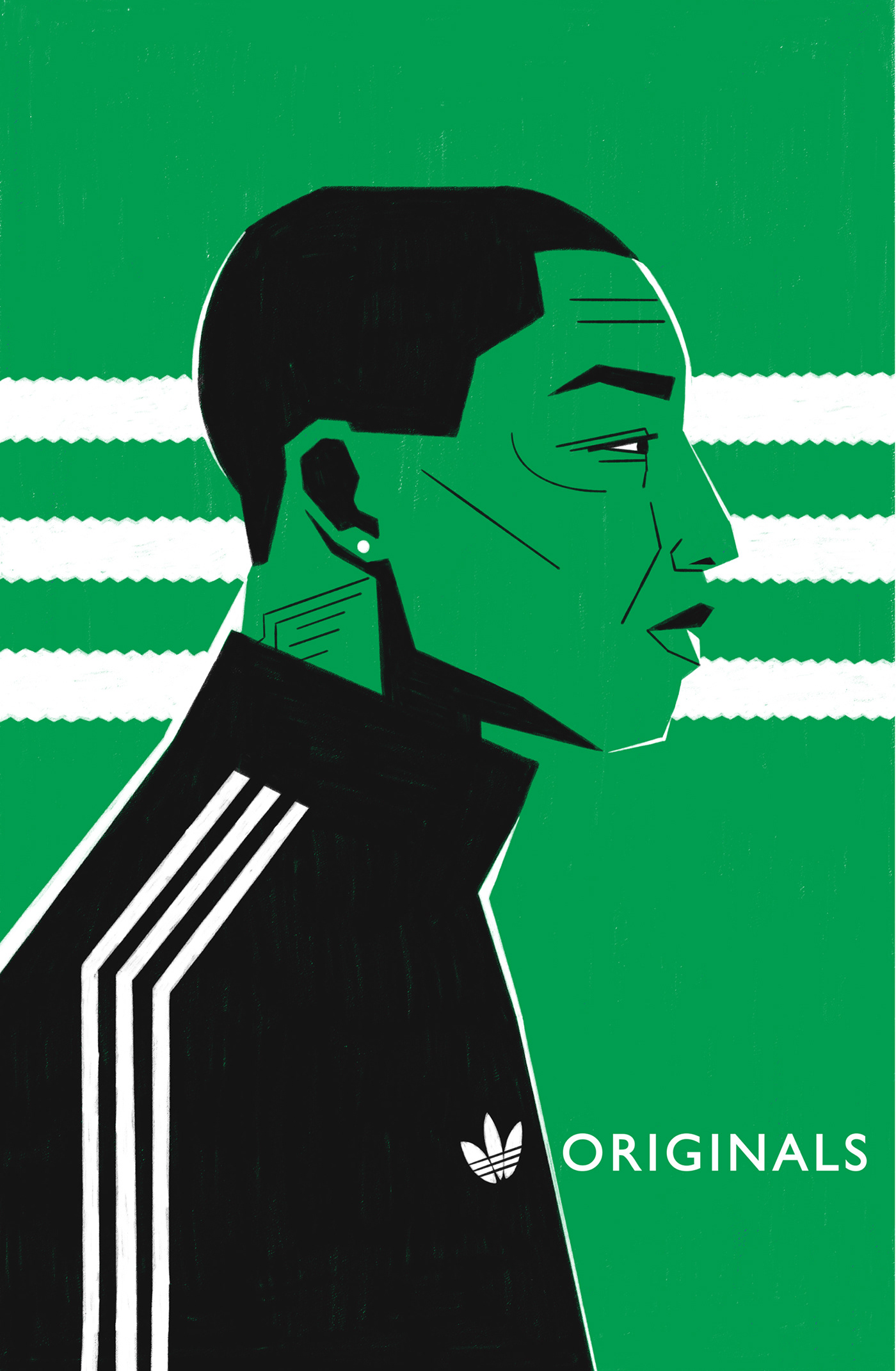 adidas Advertising  Bob dale edwin gallagher hip hop ILLUSTRATION  Illustrator marley murray music noel Pharrell portrait poster print