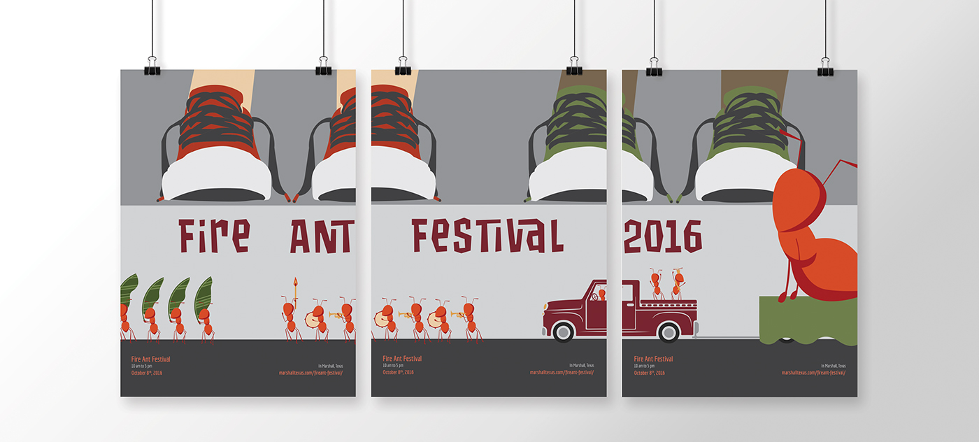 Fire Ant Festival Event Poster Poster series