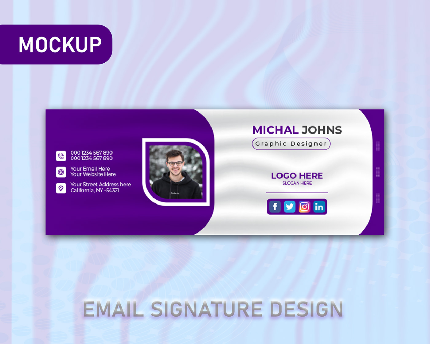 email signature design Corporate Design Creative Design marketing   modern email signature design Graphic Designer professional corporate