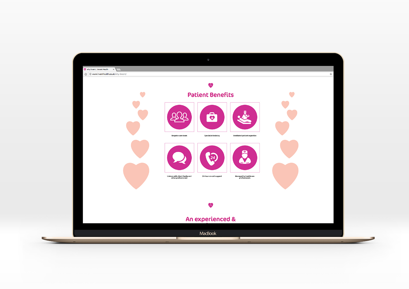 Health care medical doctor nurse Website digital vibrant simple ux