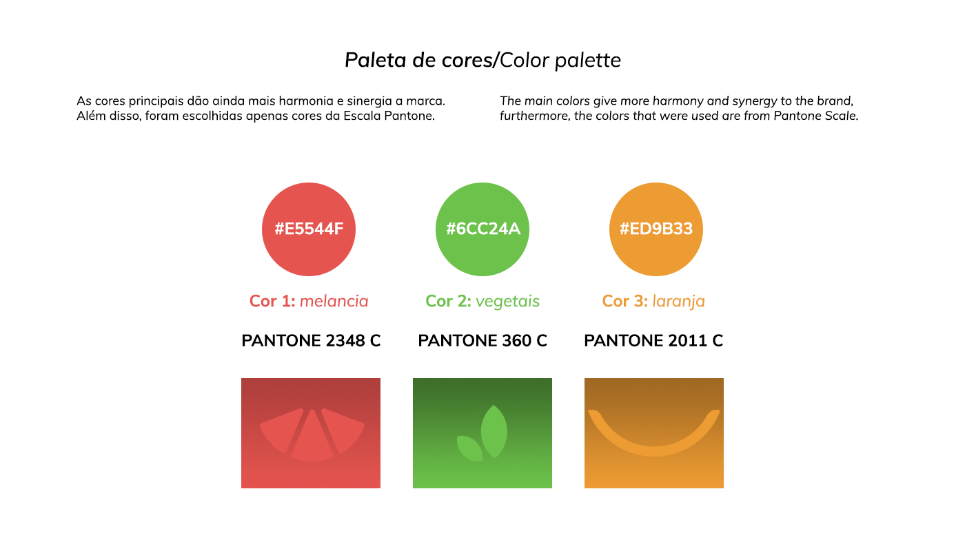 colors Cores fruits healthy identidade visual identity logo Logotipo nutricionista alimentação