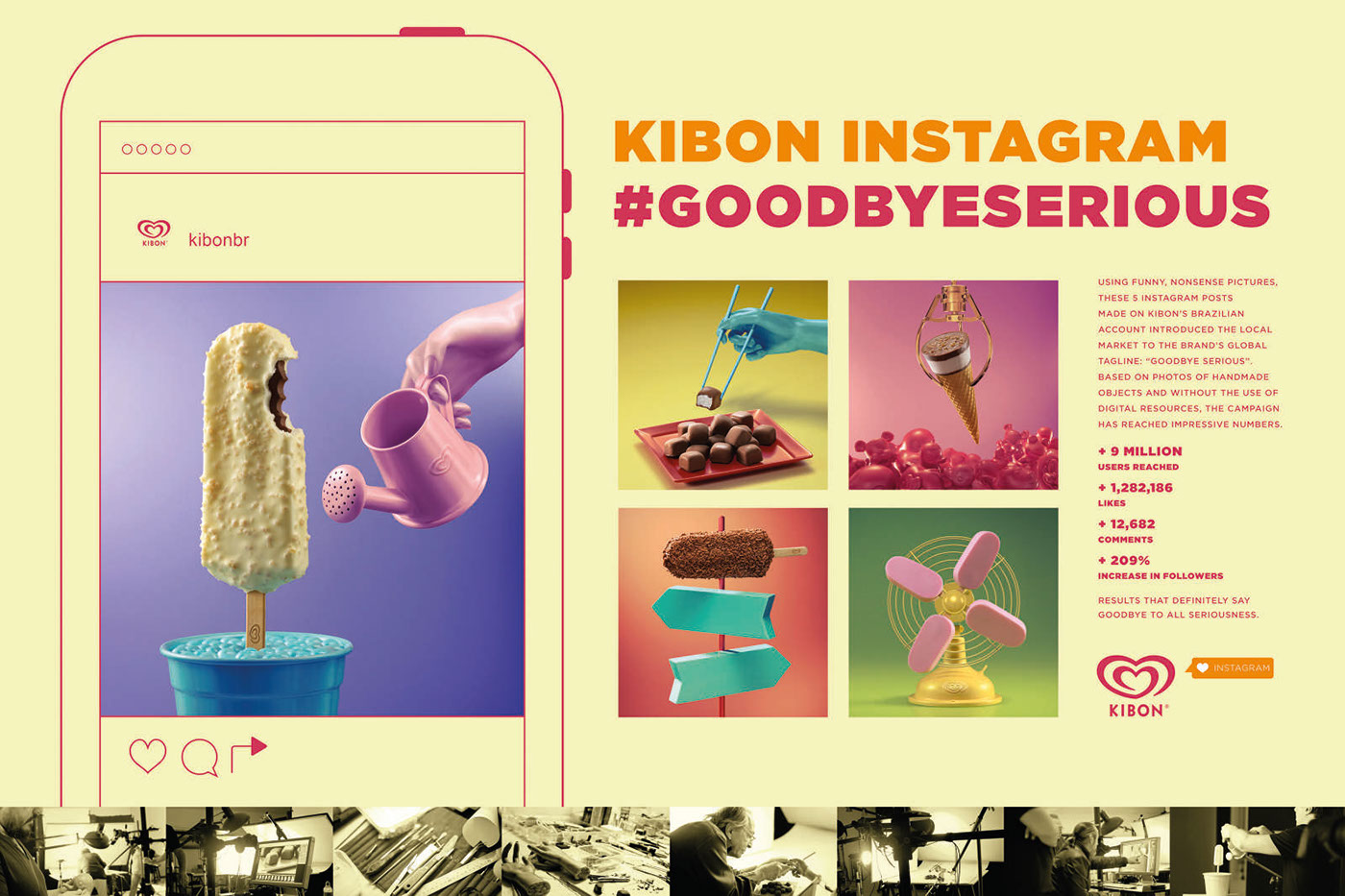 ad Advertising  kibon Unilever instagram 3D photo cool