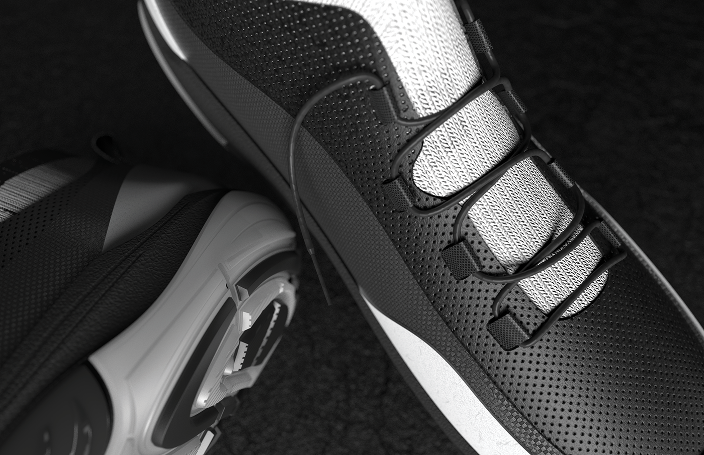 footwear trailrunning cad Solidworks keyshot concept