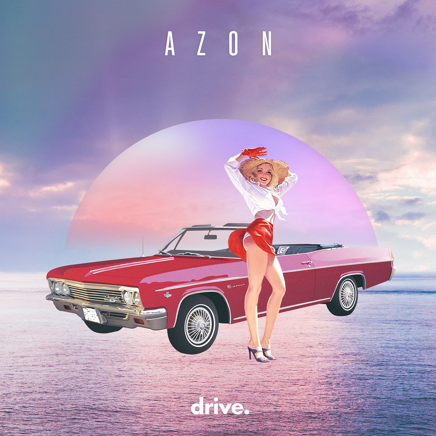 azon drive album cover collage azon drive vynil summer song
