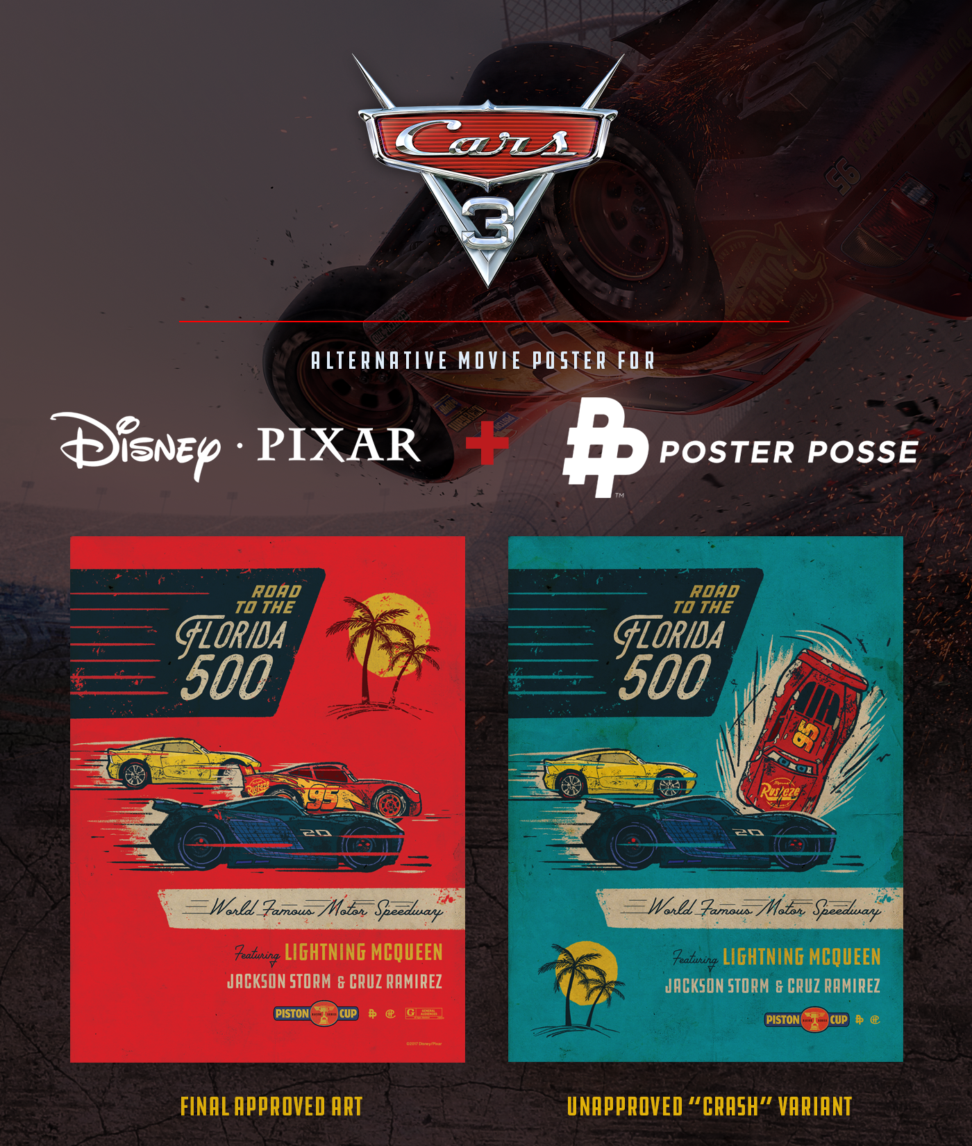 ILLUSTRATION  Drawing  Film   design poster disney pixar cars 3