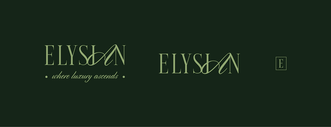 Branding design brand identity visual identity luxury heaven elysian luxury logo Hotel Branding Logotype luxury business card