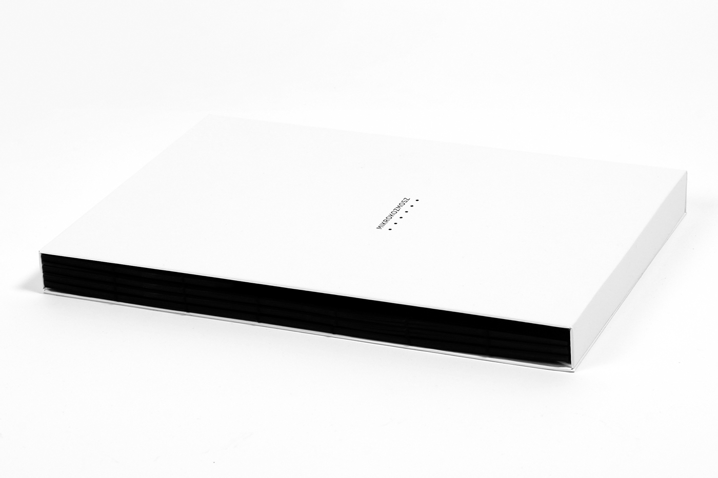 Booklet book interactive audioreactive black print black paper white print