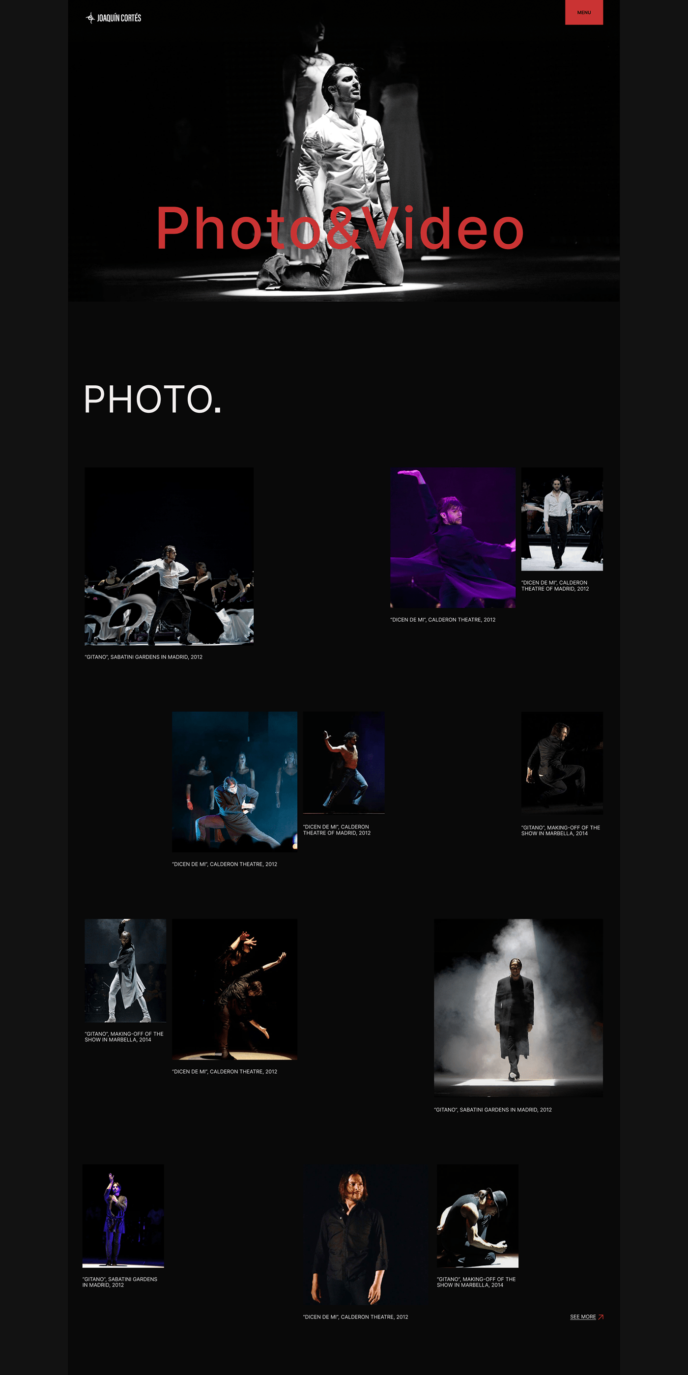 biography Flamenco personal portfolio spain ui design UI/UX ux Website