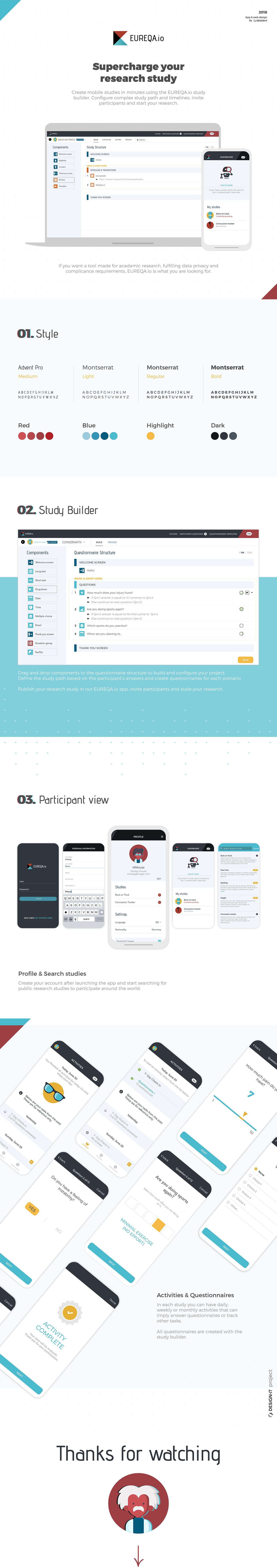 app design Web UI ux flat Website research study mobile