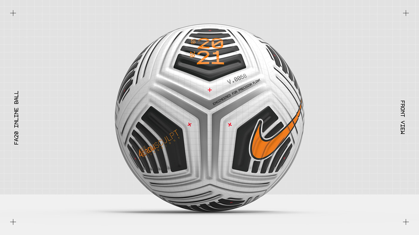 3D ball design flight football graphic industrial Nike product soccer