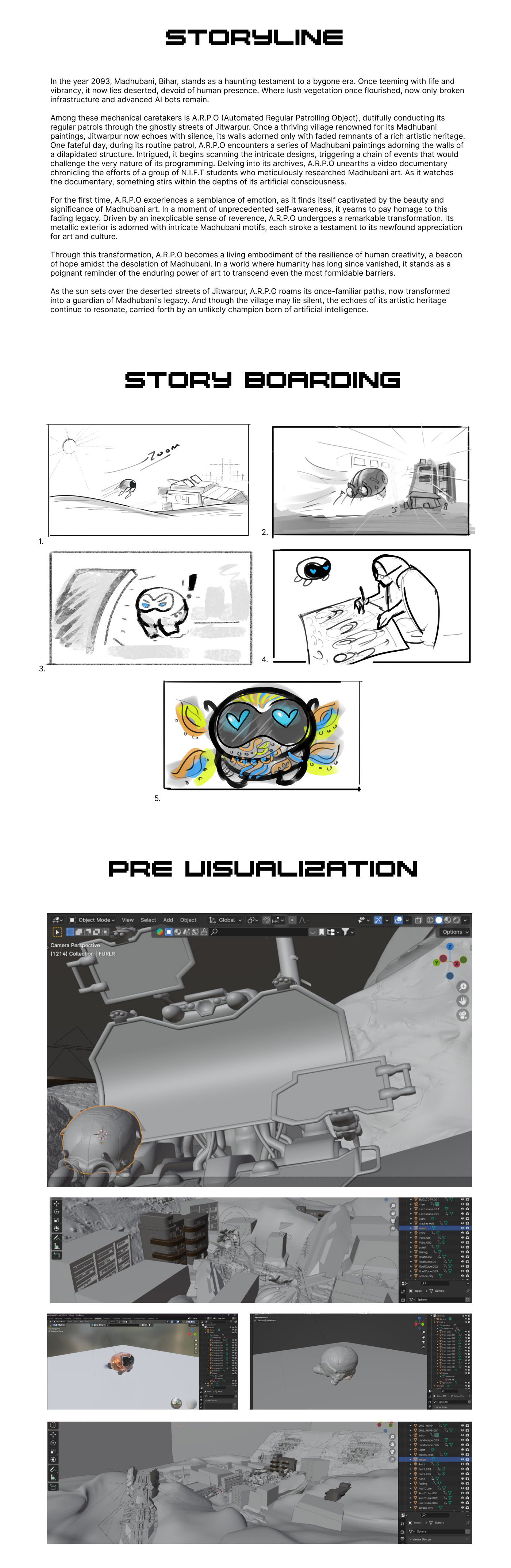 art direction  3D Render visualization blender animation  shortfilm Editing  graphic design  Character design 