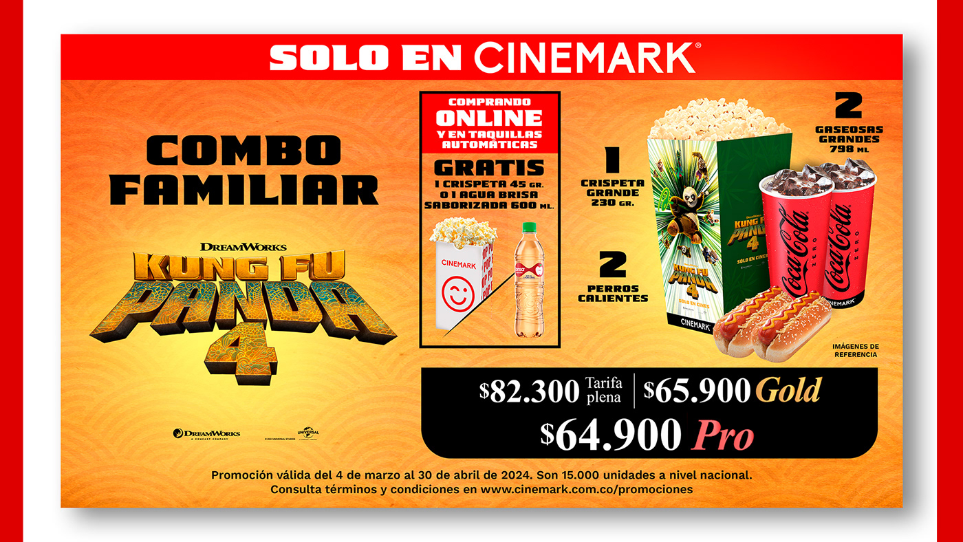 cinemark Candy confiteria Promociones combos cines comida crispetas Movies