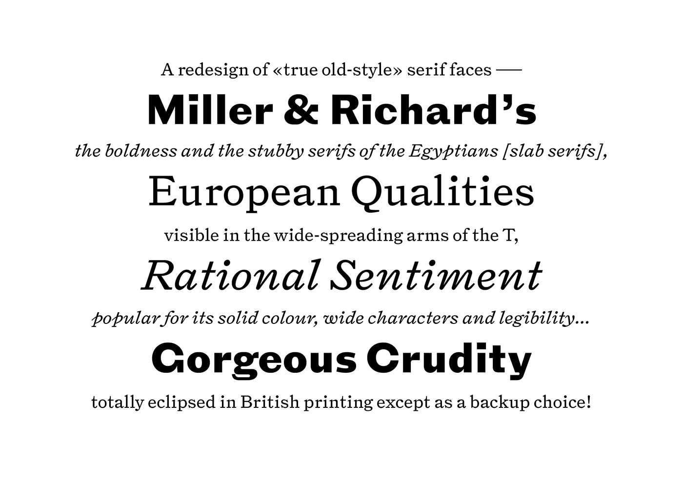 Typeface font Triptych Reading hierarchy typography  