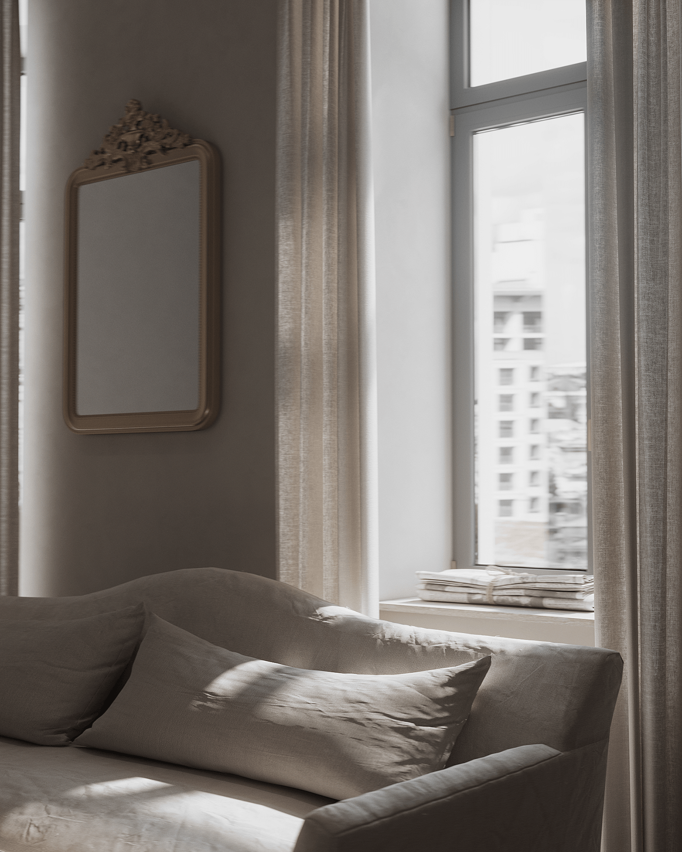 Interior design living room interior design  corona 3ds max visualization 3D modern bedroom