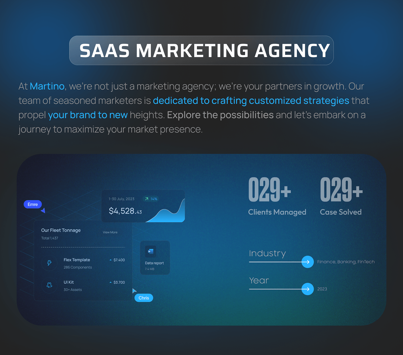 marketing   agency SAAS marketing agency
