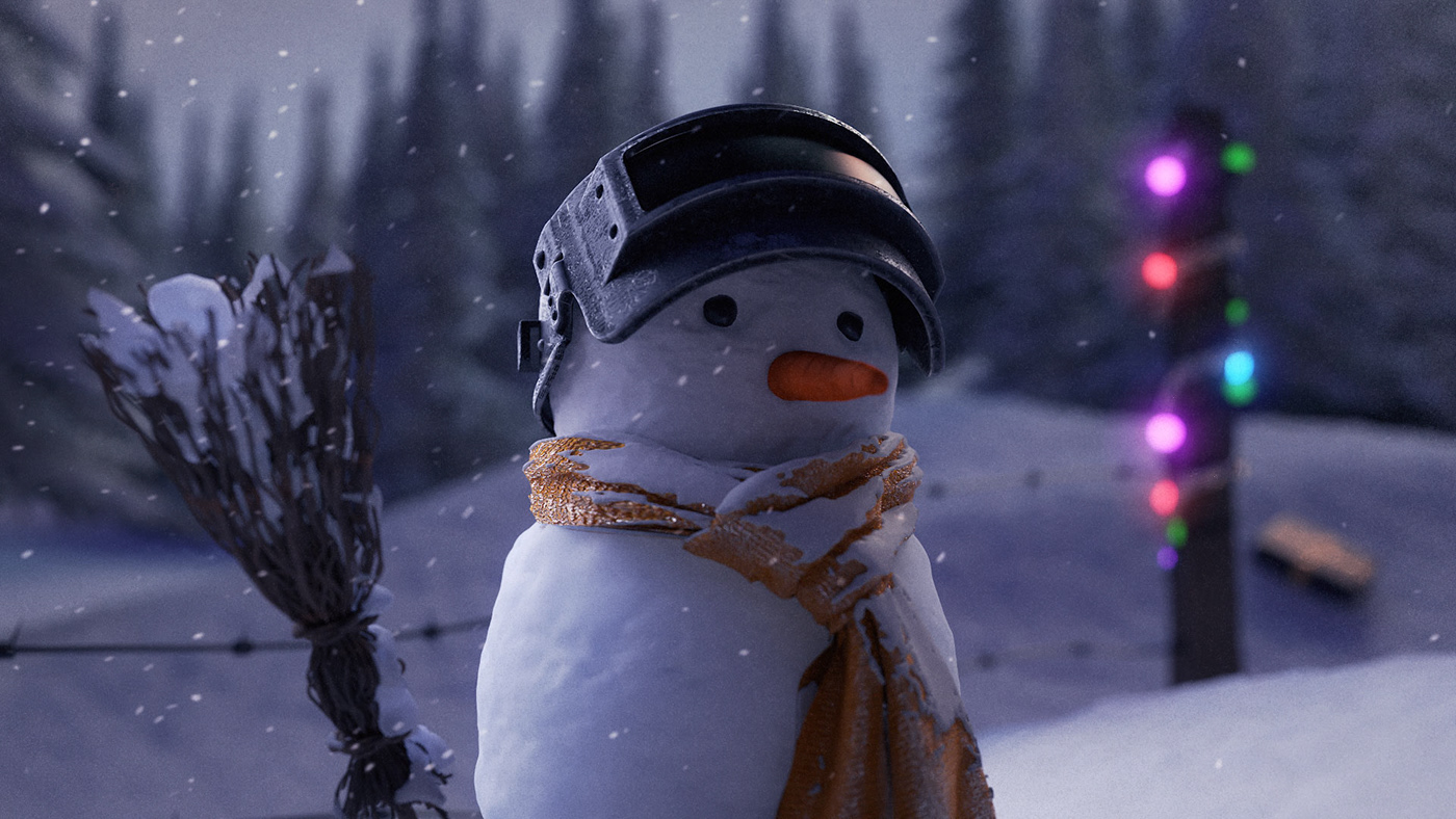 pubg Gaming Holiday winter CGI Advertising 