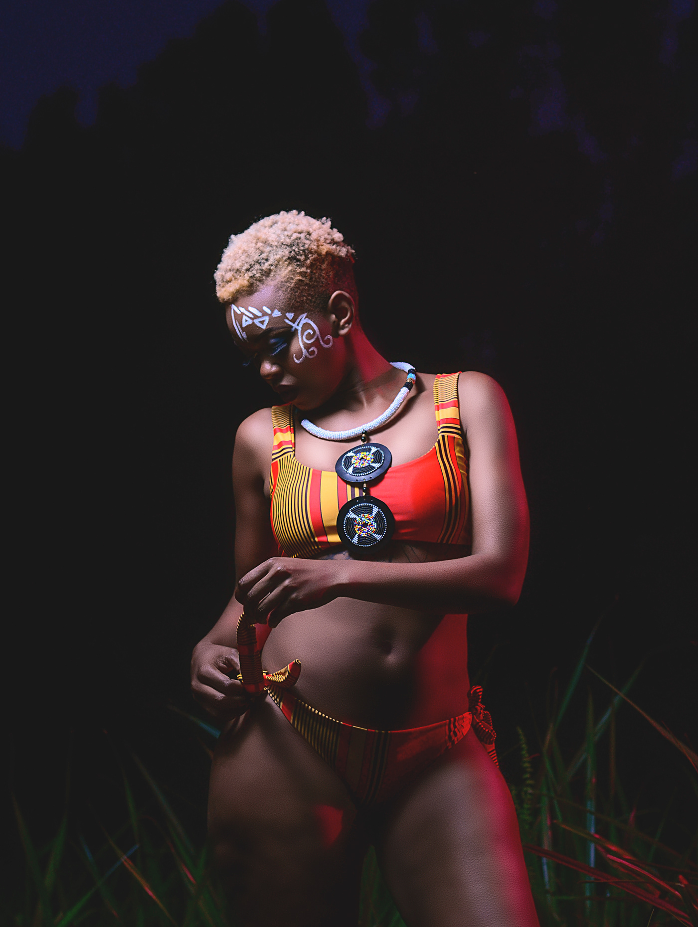 editorial swimwear Swimsuits models goldenhour designers bikini wakanda africanprint dashiki