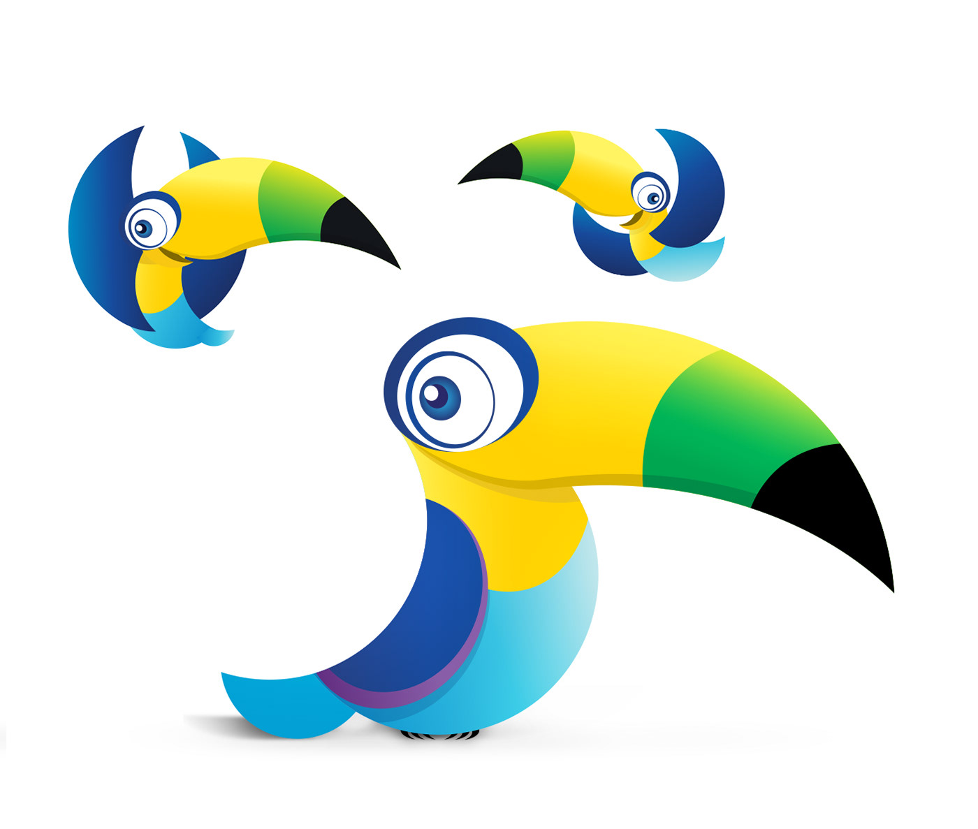 Mascot toucan brand Brazil Printing project graphic social media facebook car wrap design logo
