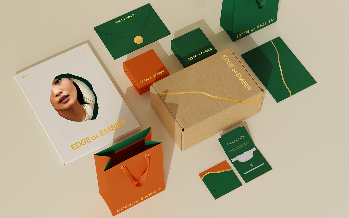 brand identity jewelry packaging Packaging print