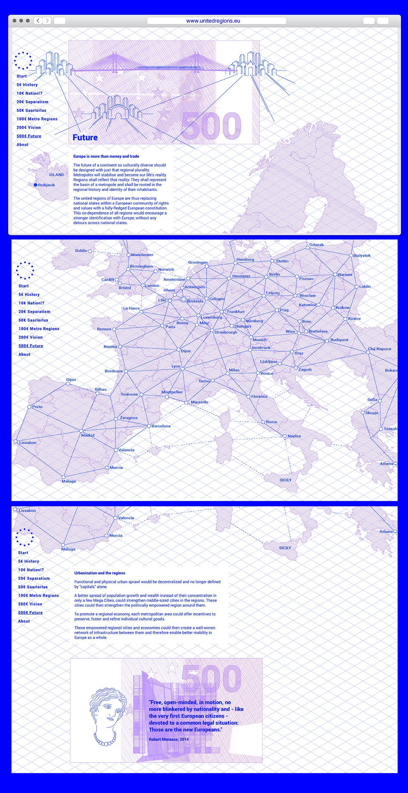 infographic Europe arch+ planetary urbanism United Regions EU vision future