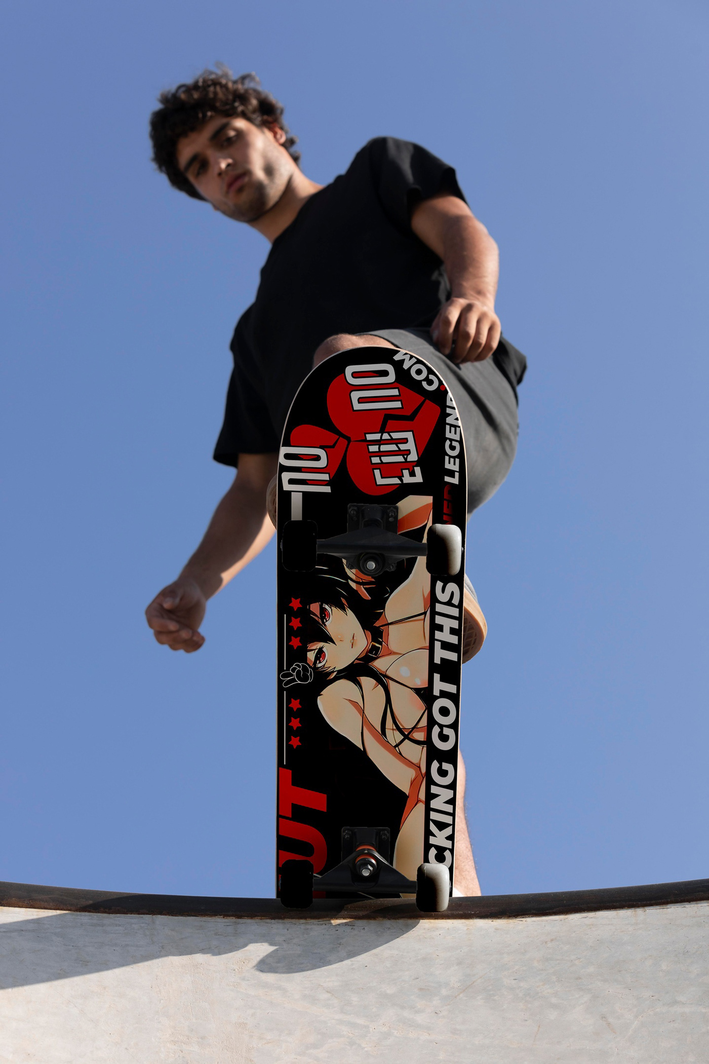 anime cover deck design designer graphics skateboard SKATEBOARD DESIGN skateboarding skateboards
