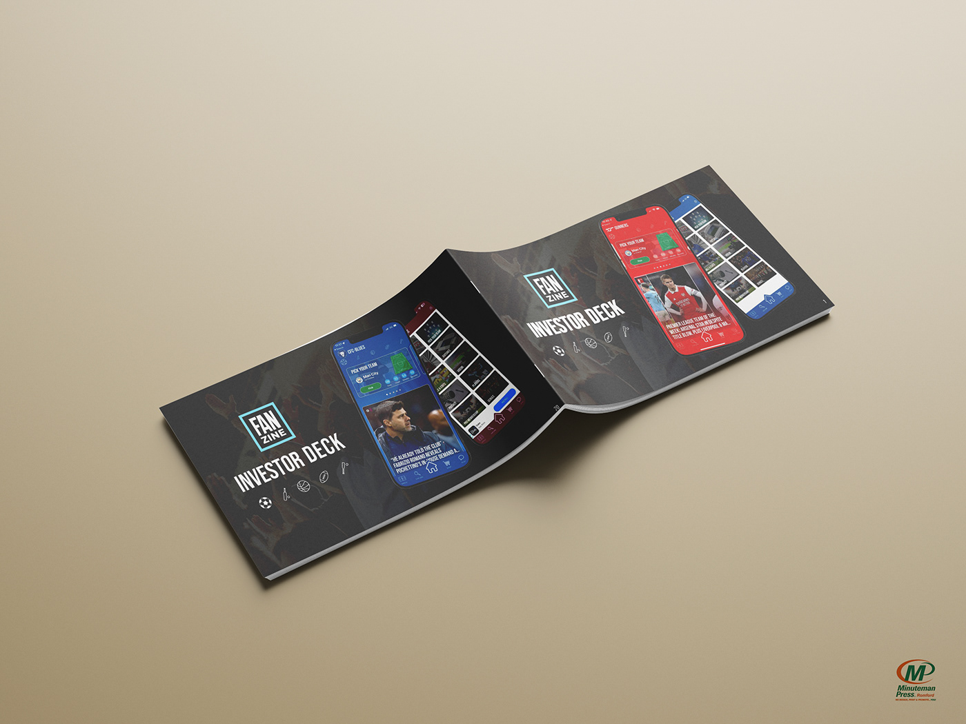 brochure Sports Design brand identity Printing layers graphics minutemanpress London Flyer Design Minuteman Press