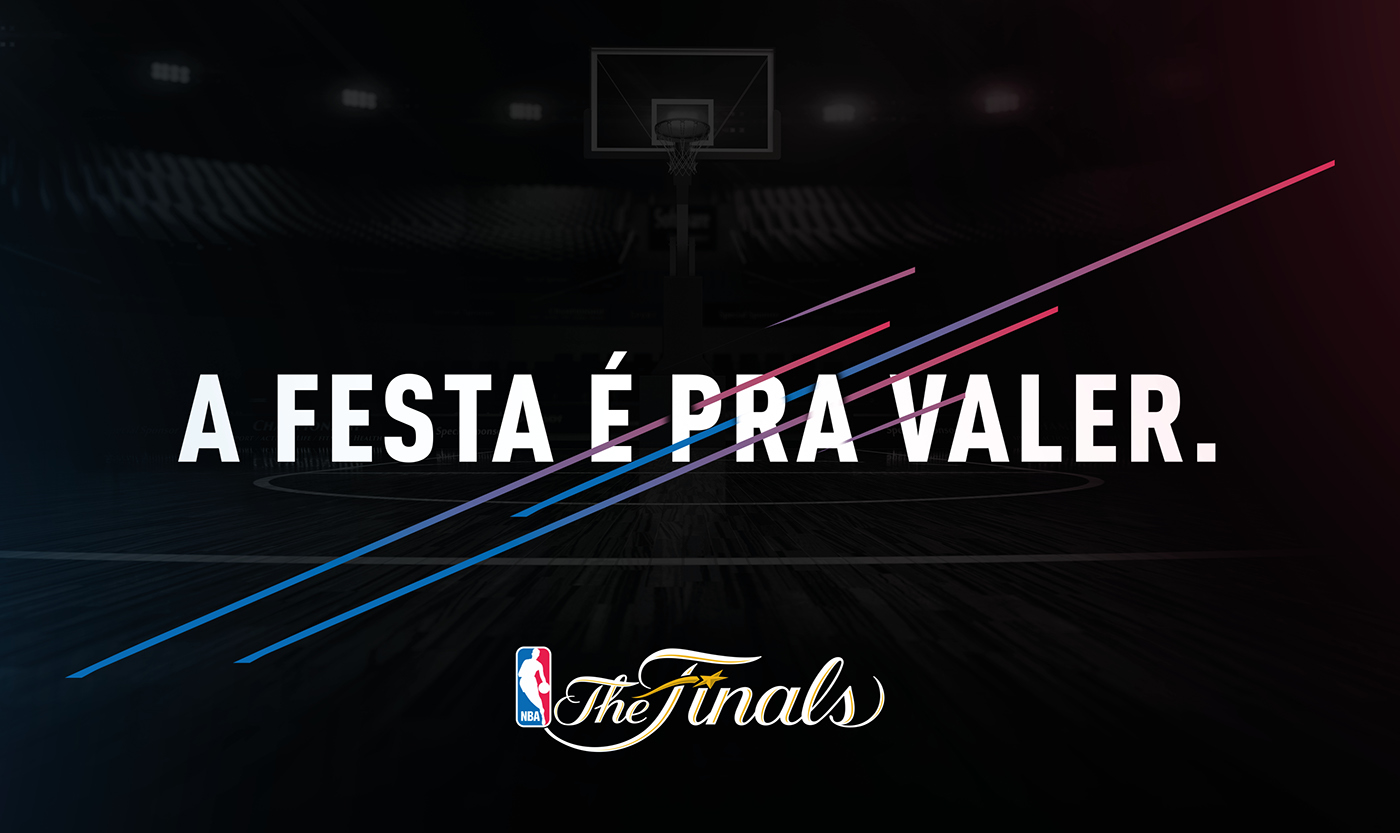 NBA sports branding  basketball são paulo paulista basquete Sports Branding NBA Finals visual identity