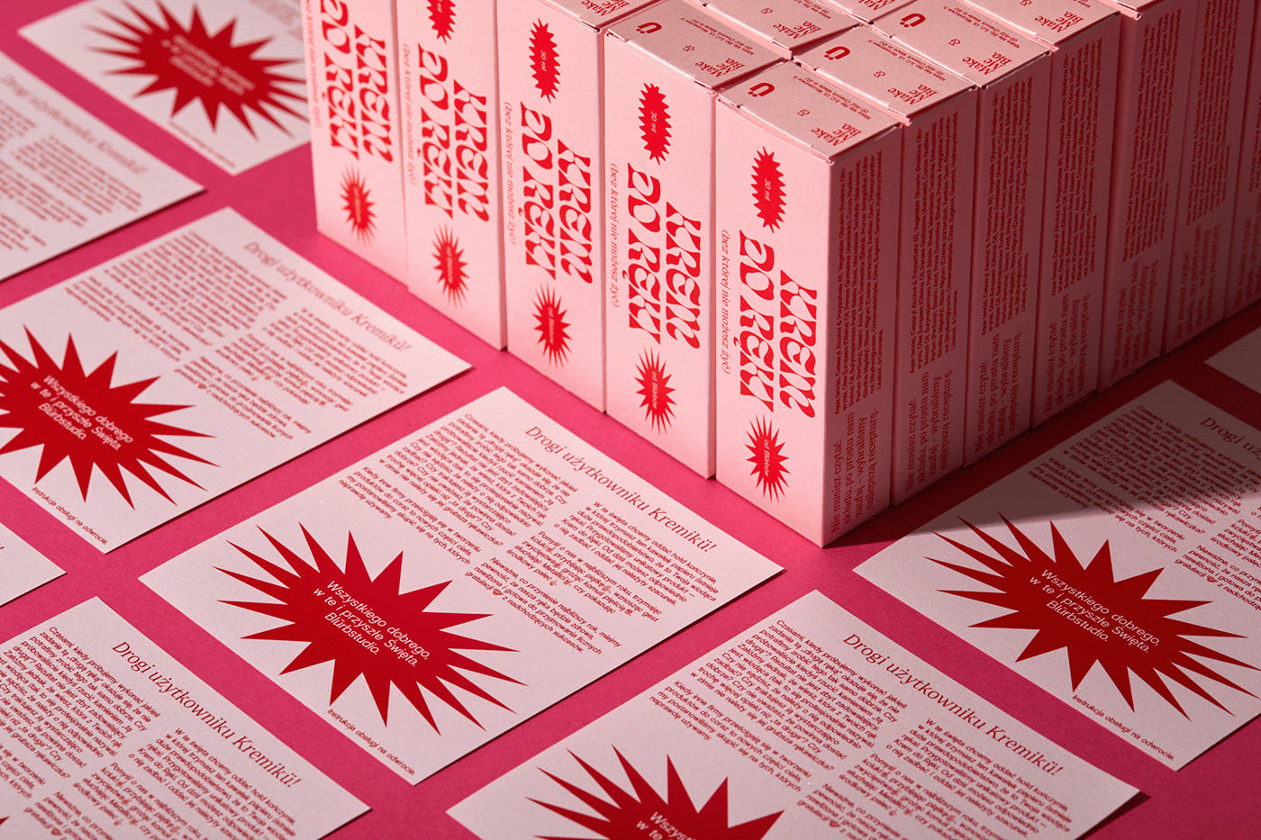 print ILLUSTRATION  Christmas Packaging pink red typography   photoshoot cosmetics