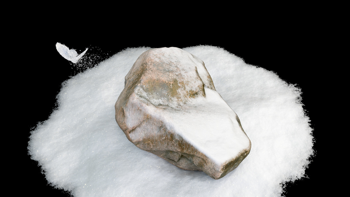 butterfly Flowers heart Nature snow stone winter