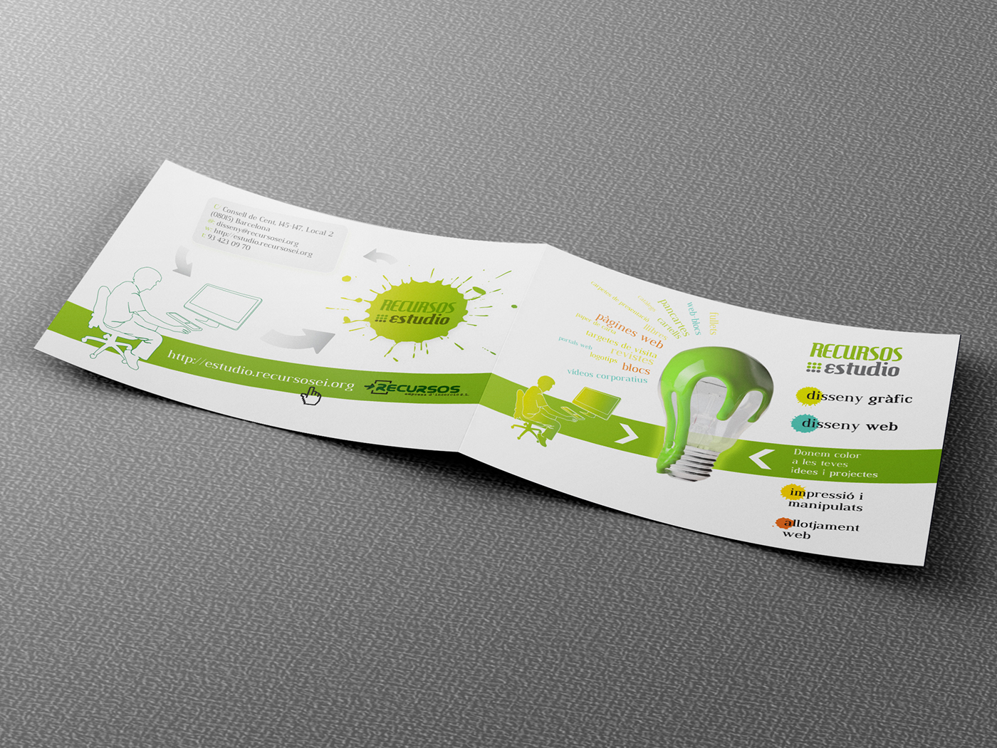 catering services online offline green social charity banner rollup Van vinyl Signage Stationery Vehicle