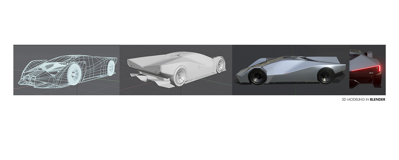 automotive   BMW car concept design Digital Art  sketch supercar