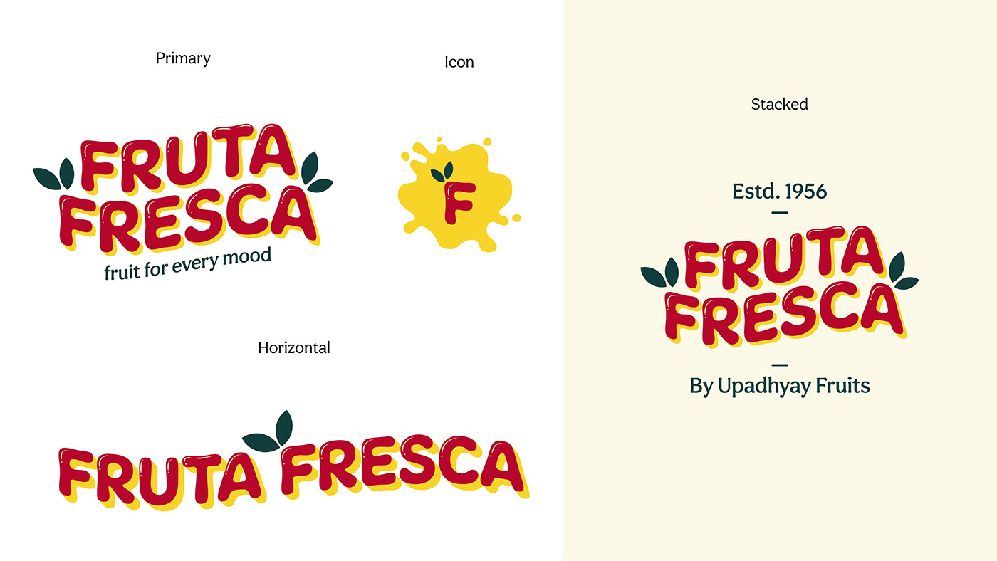 #brandidentity #Branding #bright #freshfruits #fruits   #IdentitySystem #Logo #LogoDesign #natural #vibrant 