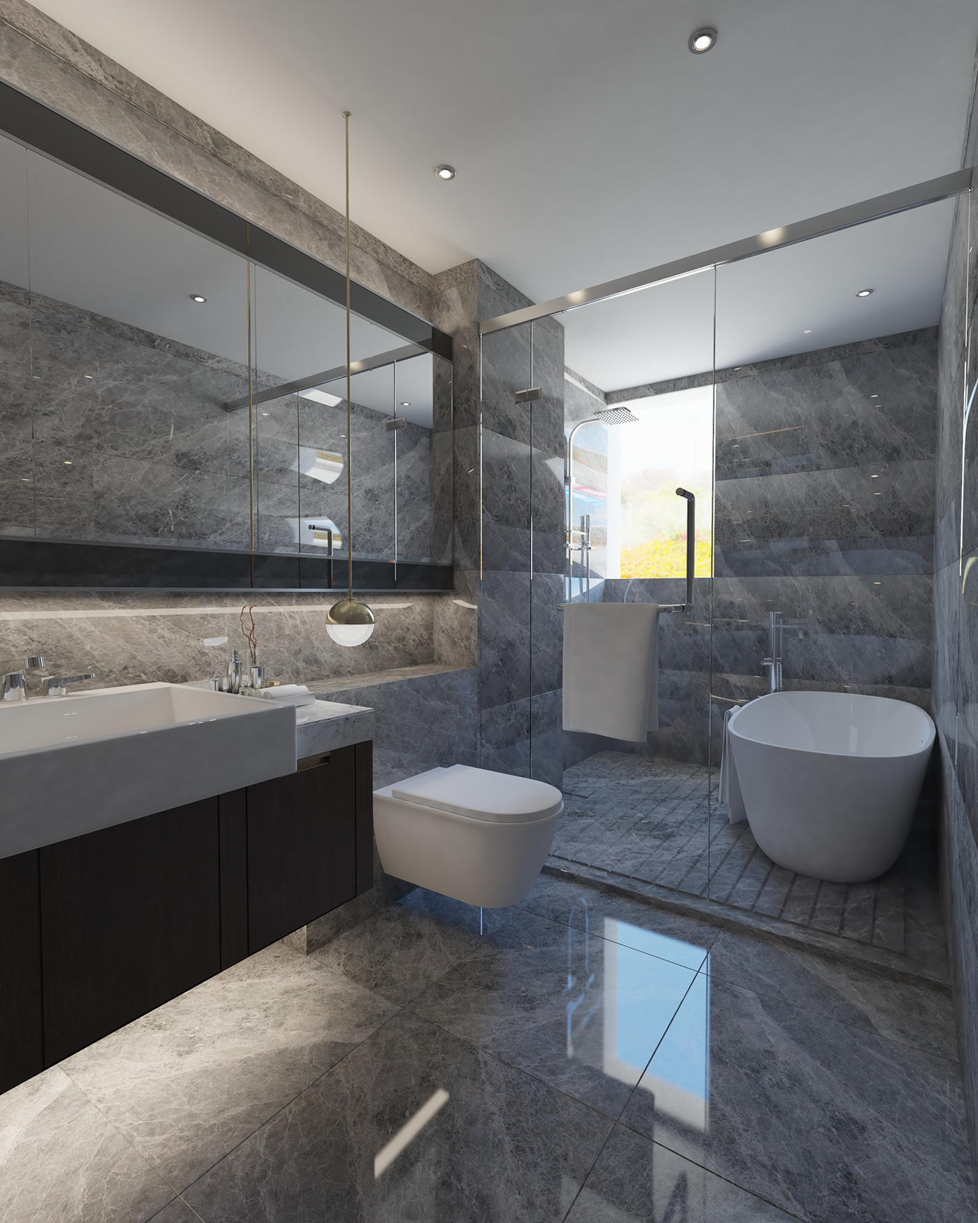 bathroom architecture 3ds max vray Render modern SketchUP design