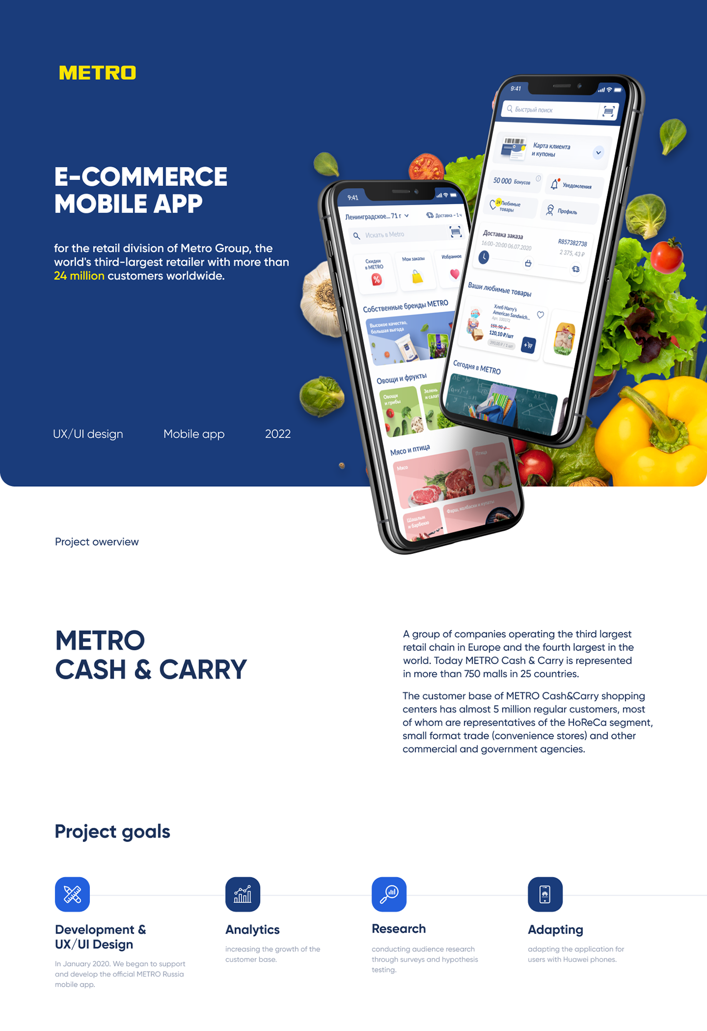 b2b delivery e-commerce Food  marketing   Mobile app service store ui design UI/UX