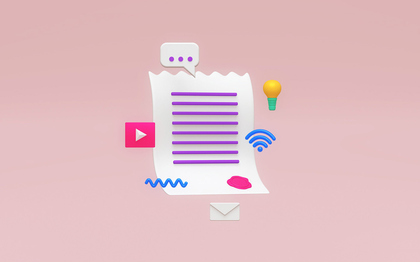 contract document Icon ILLUSTRATION  Pack Script