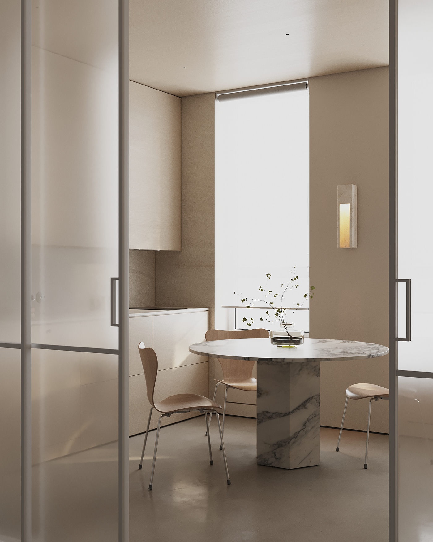 3ds max architecture archviz bedroom corona interior design  kitchen living room Render visualization