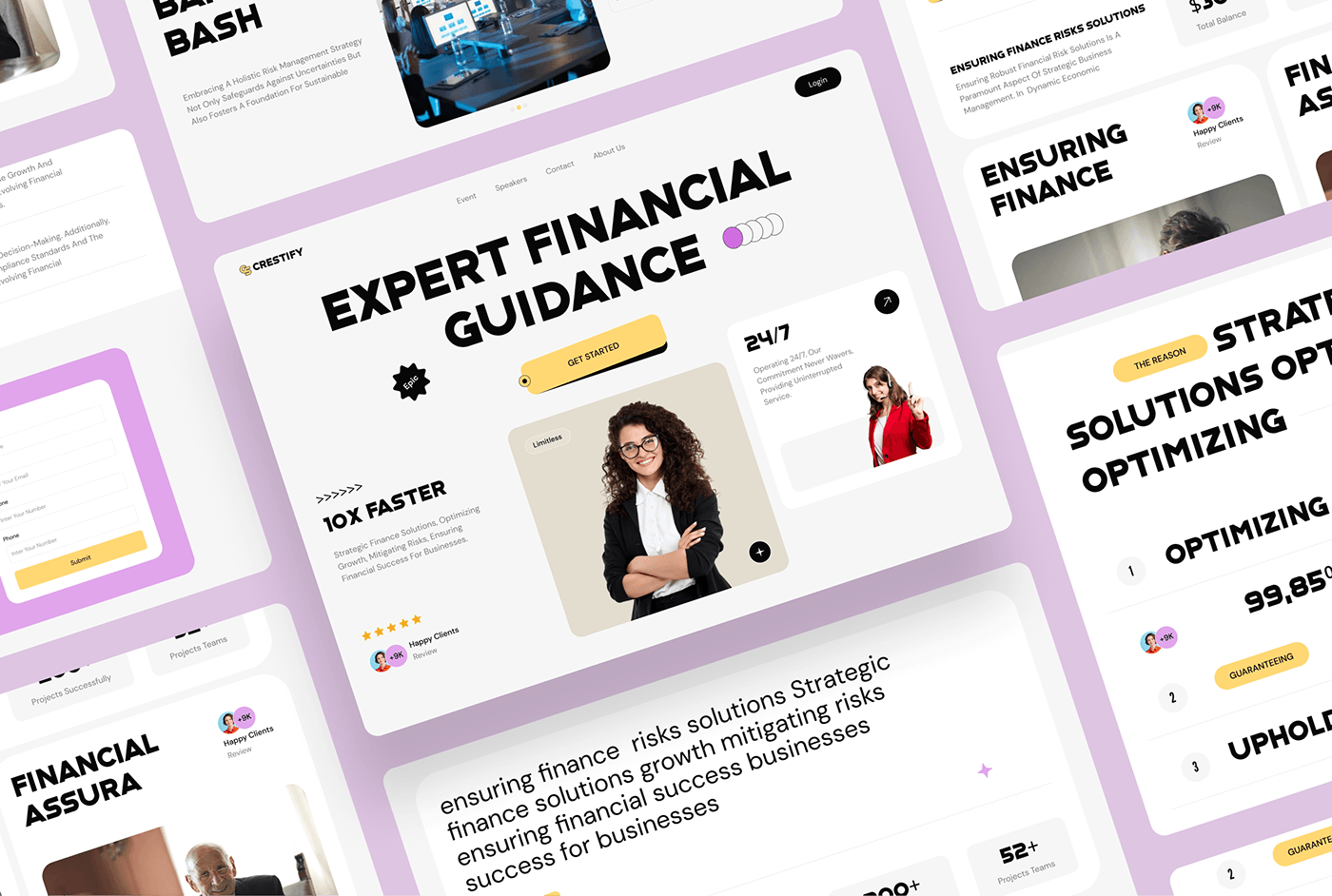 finance Website Website Design landing page guidance SAAS finance website Fintech saas landing page financial